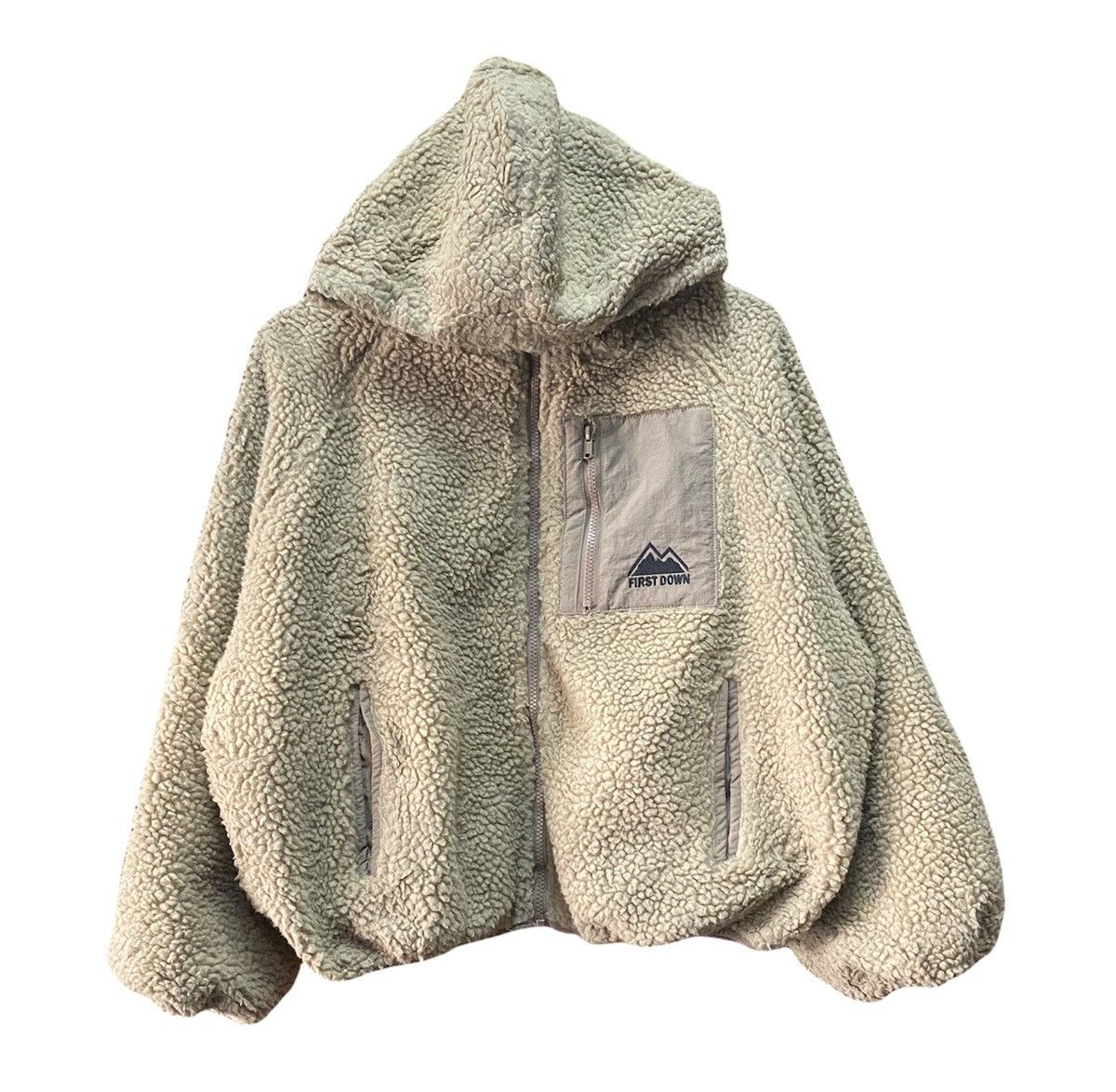 Other First Down Sherpa Deep Pile Fleece Crop Jacket Size US L / EU 52-54 / 3 - 1 Thumbnail