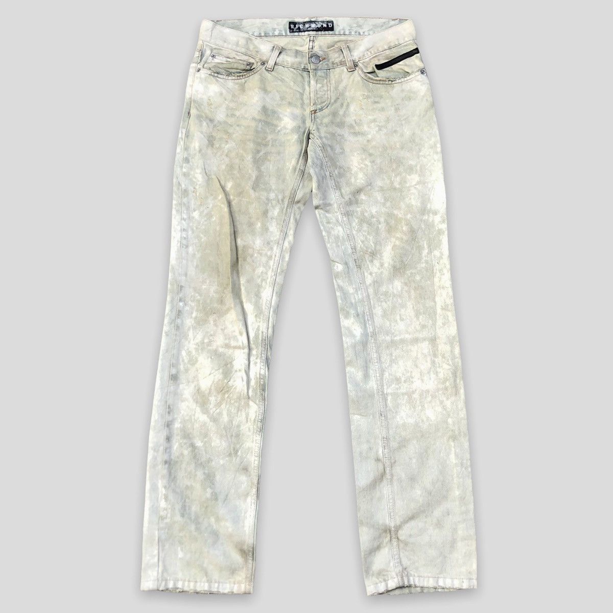 John Richmond Vintage Richmond Denim Glitter Painted Pants Size US 30 / EU 46 - 1 Thumbnail