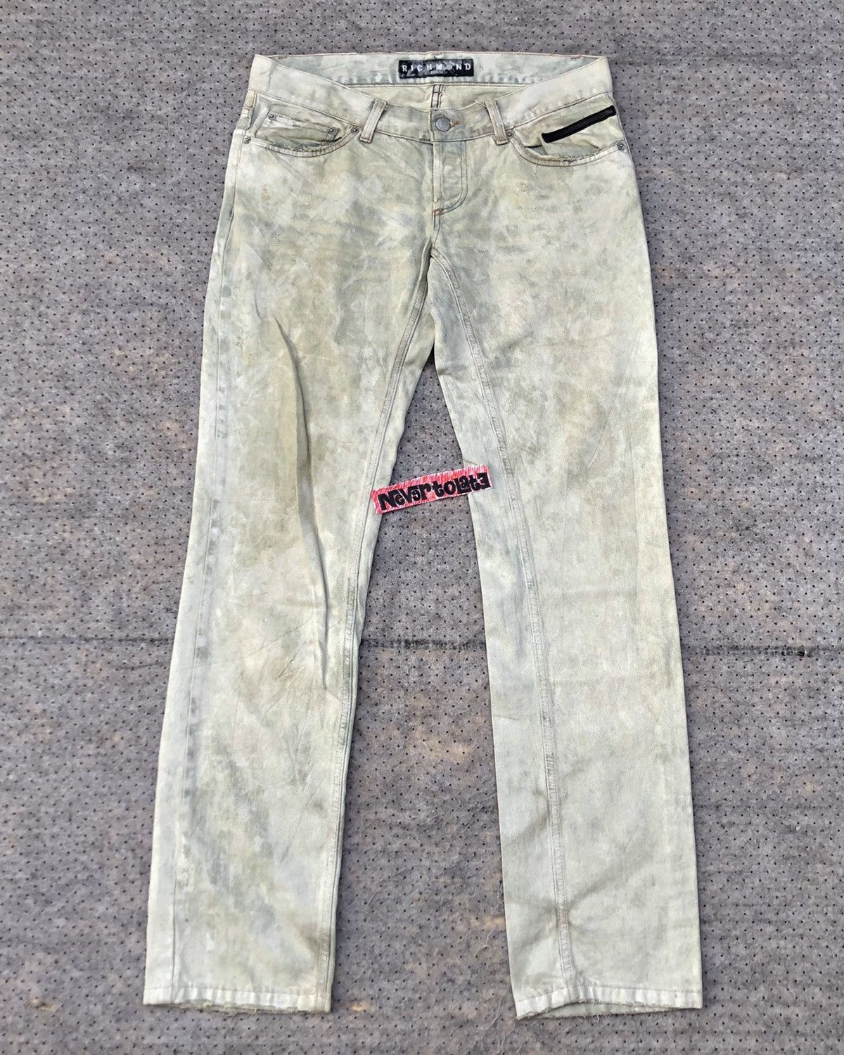 John Richmond Vintage Richmond Denim Glitter Painted Pants Size US 30 / EU 46 - 3 Thumbnail