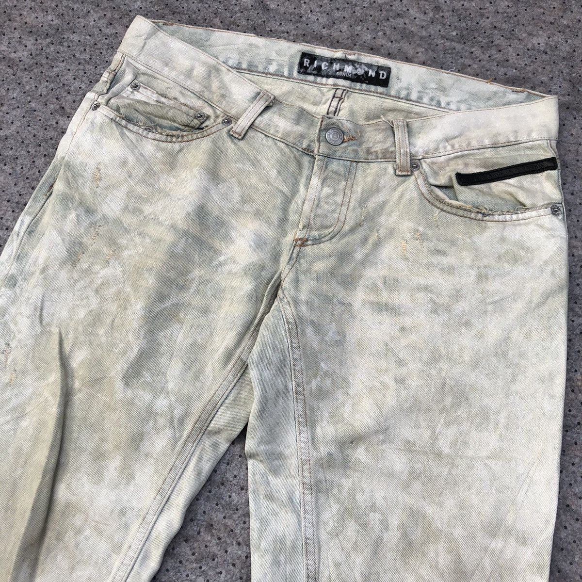 John Richmond Vintage Richmond Denim Glitter Painted Pants Size US 30 / EU 46 - 5 Thumbnail