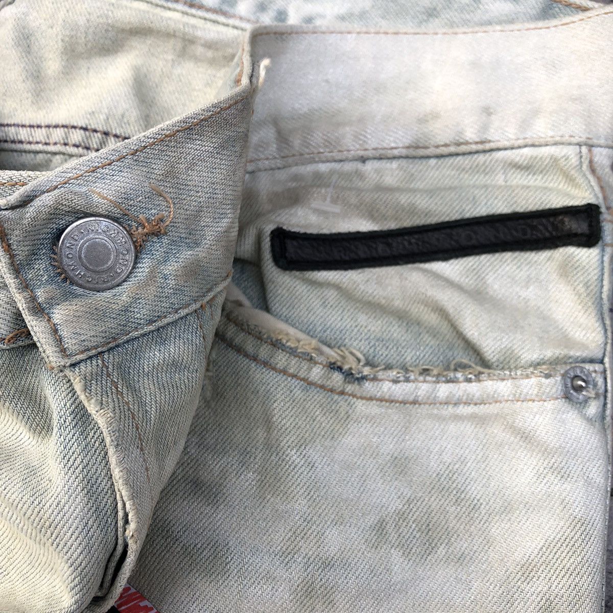 John Richmond Vintage Richmond Denim Glitter Painted Pants Size US 30 / EU 46 - 7 Thumbnail