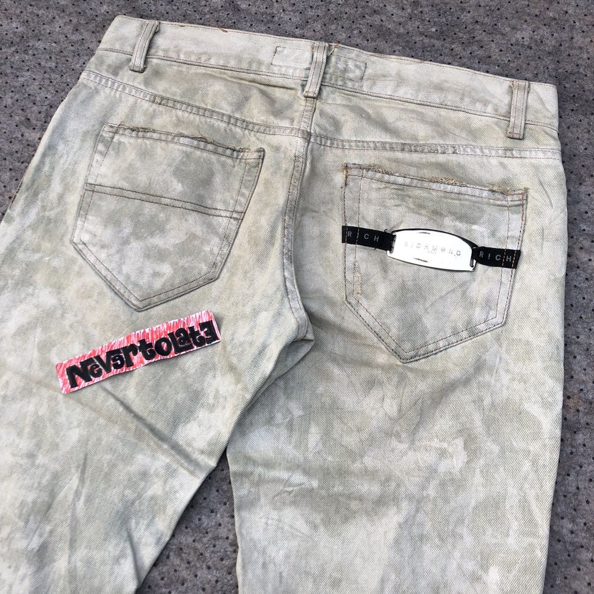 John Richmond Vintage Richmond Denim Glitter Painted Pants Size US 30 / EU 46 - 11 Thumbnail