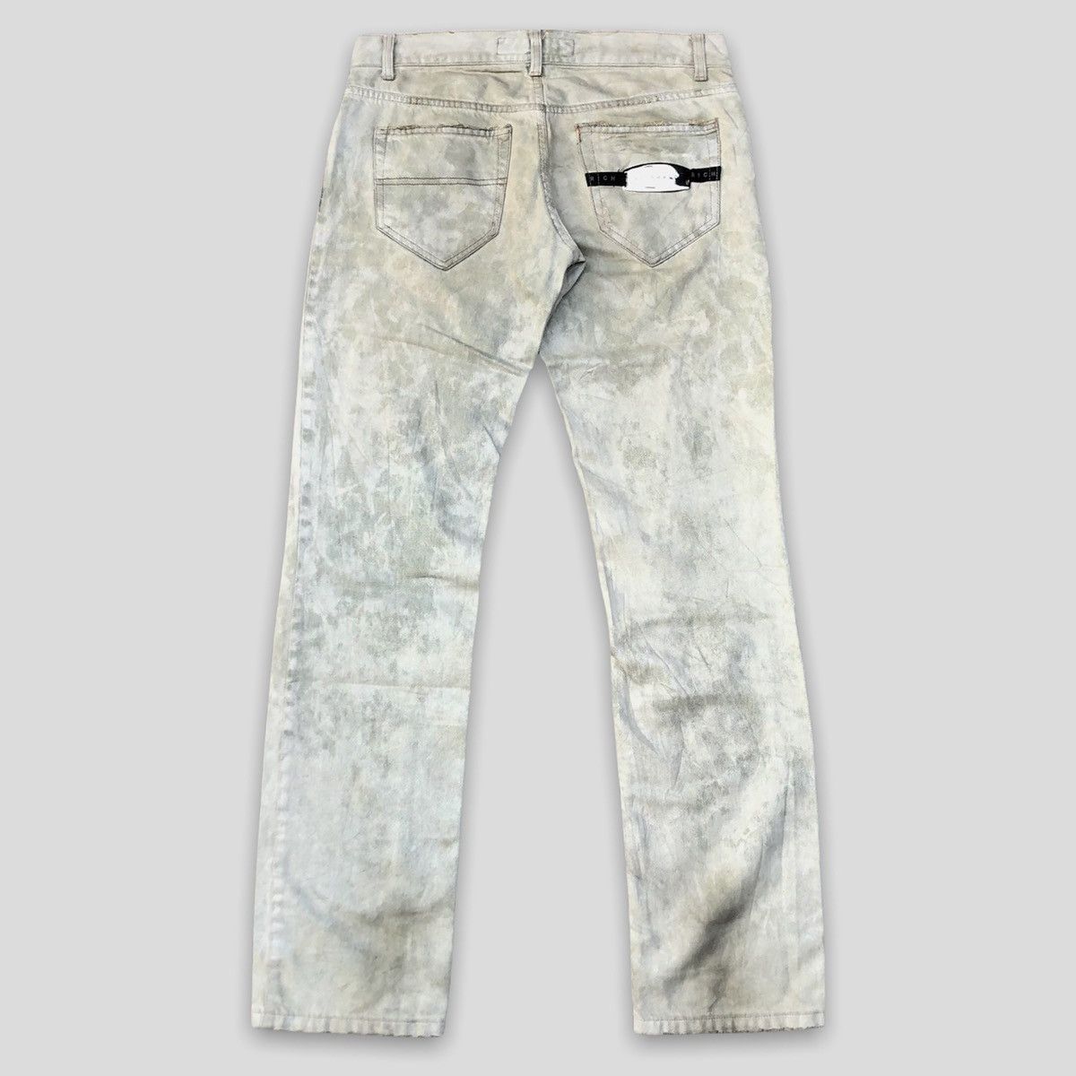 John Richmond Vintage Richmond Denim Glitter Painted Pants Size US 30 / EU 46 - 2 Thumbnail