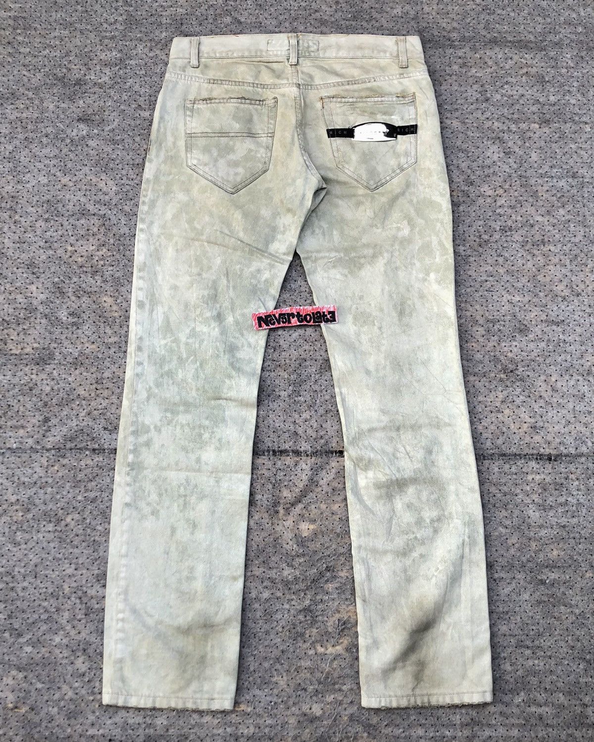 John Richmond Vintage Richmond Denim Glitter Painted Pants Size US 30 / EU 46 - 4 Thumbnail