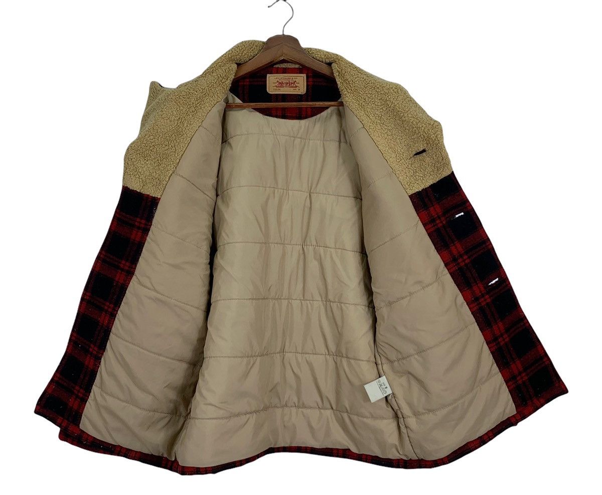 Levi's × Vintage Vintage Levi’s Tartan Sherpa Button Jacket Size US M / EU 48-50 / 2 - 12 Thumbnail