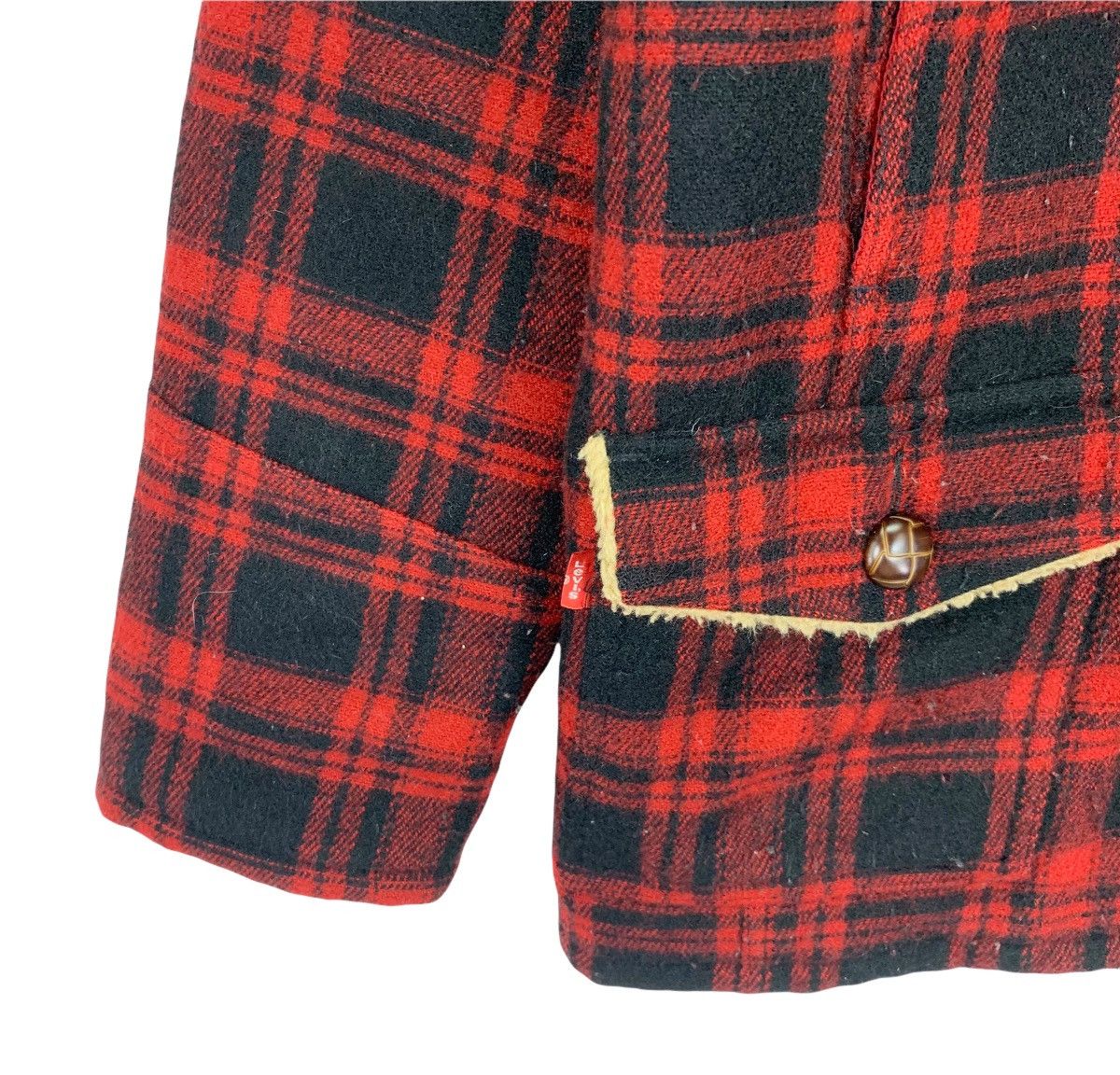 Levi's × Vintage Vintage Levi’s Tartan Sherpa Button Jacket Size US M / EU 48-50 / 2 - 7 Thumbnail