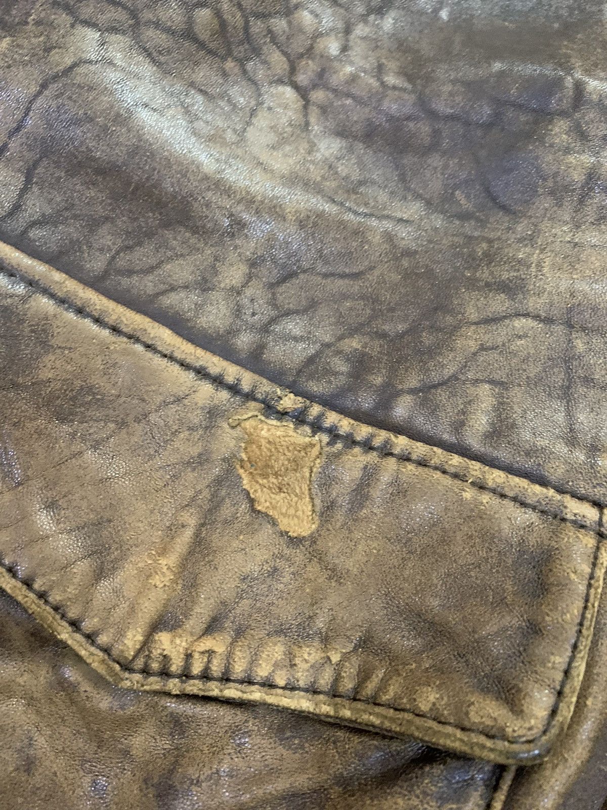 Genuine Leather × Vintage Vintage Mac Hope Fighter Squadron Leather Jacket Size US M / EU 48-50 / 2 - 15 Thumbnail