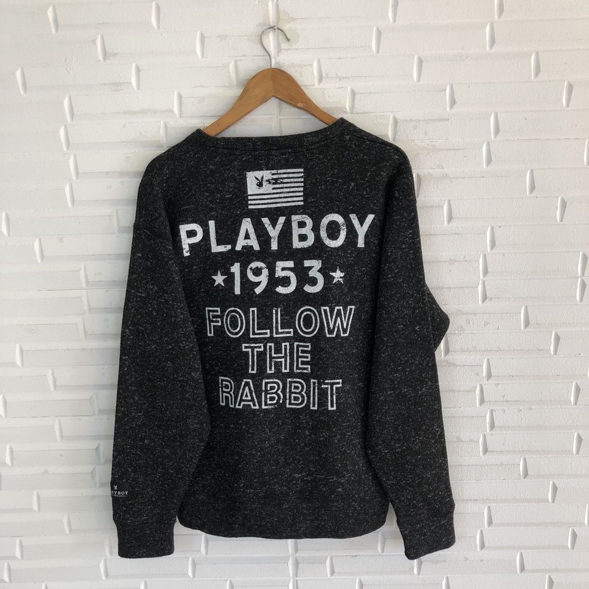 Playboy × Vintage PLAYBOY FOLLOW THE RABBIT SWEATSHIRT Size US L / EU 52-54 / 3 - 5 Thumbnail