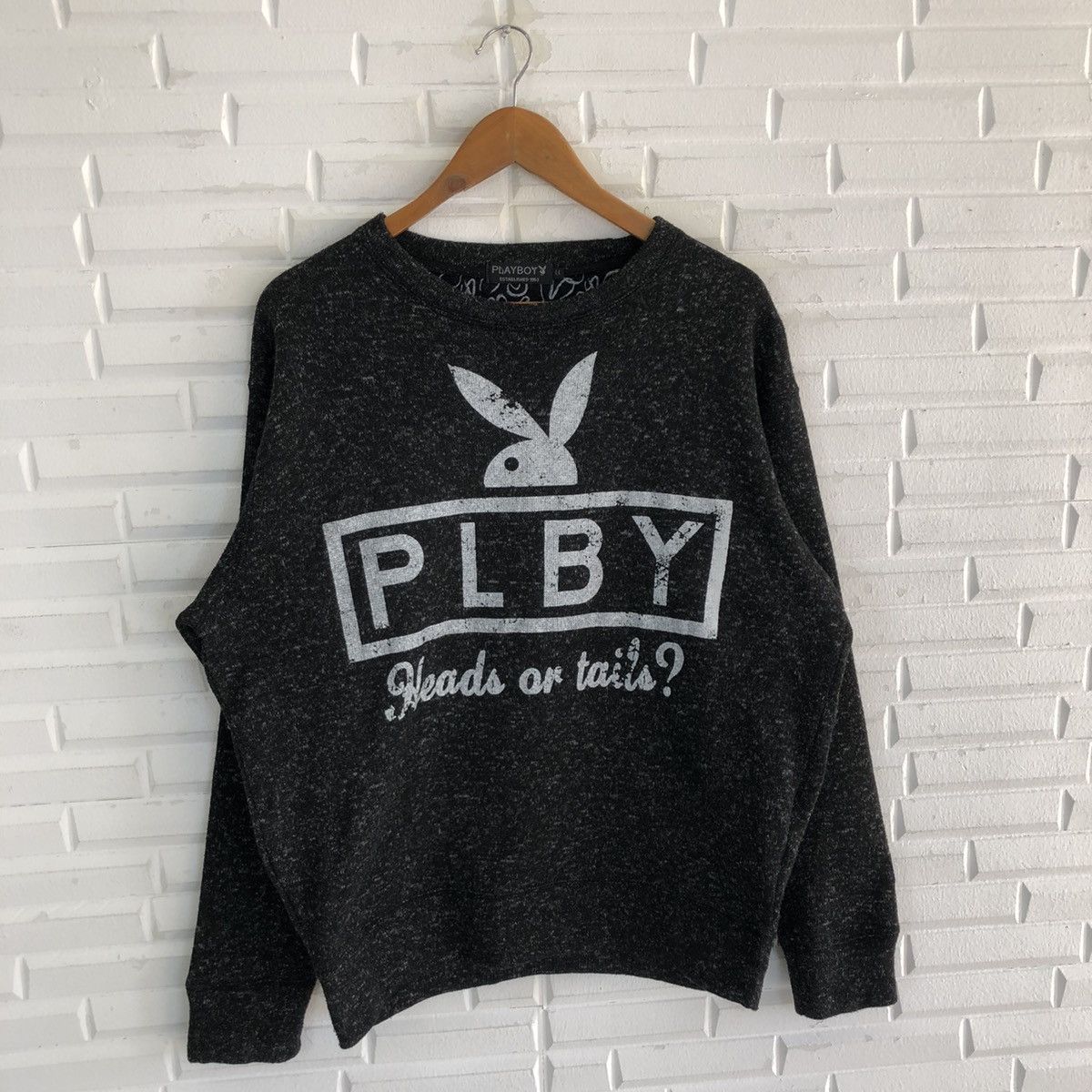 Playboy × Vintage PLAYBOY FOLLOW THE RABBIT SWEATSHIRT Size US L / EU 52-54 / 3 - 4 Thumbnail