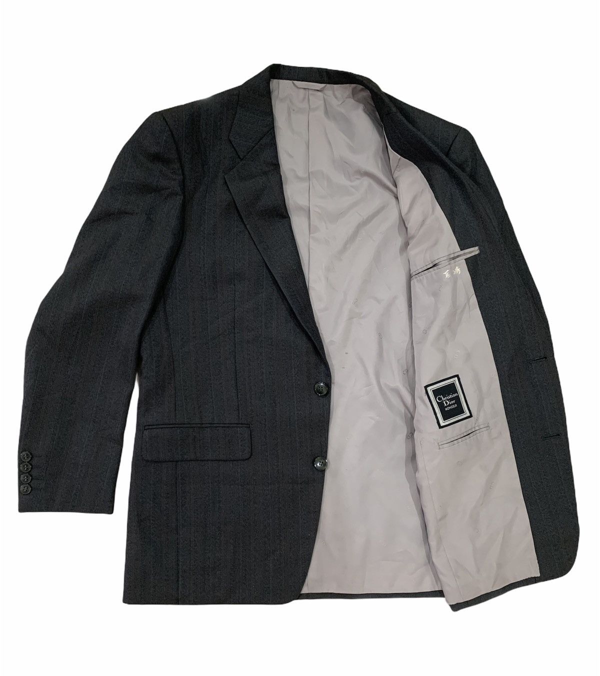 Christian Dior Monsieur Striped Wool Jacket Blazer