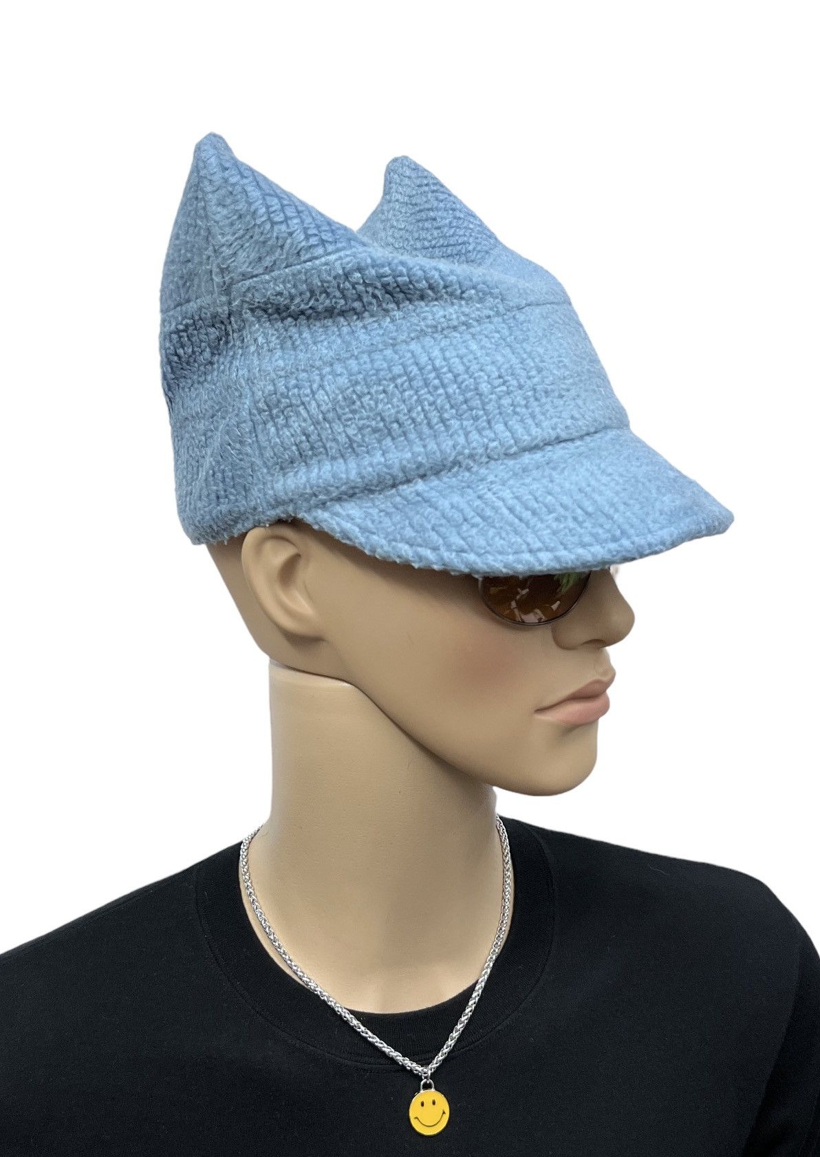 Japanese Brand FIRE🔥Vintage KAWAMURA Poly-Acrylic Horny Hat Made in Japan Size ONE SIZE - 4 Thumbnail