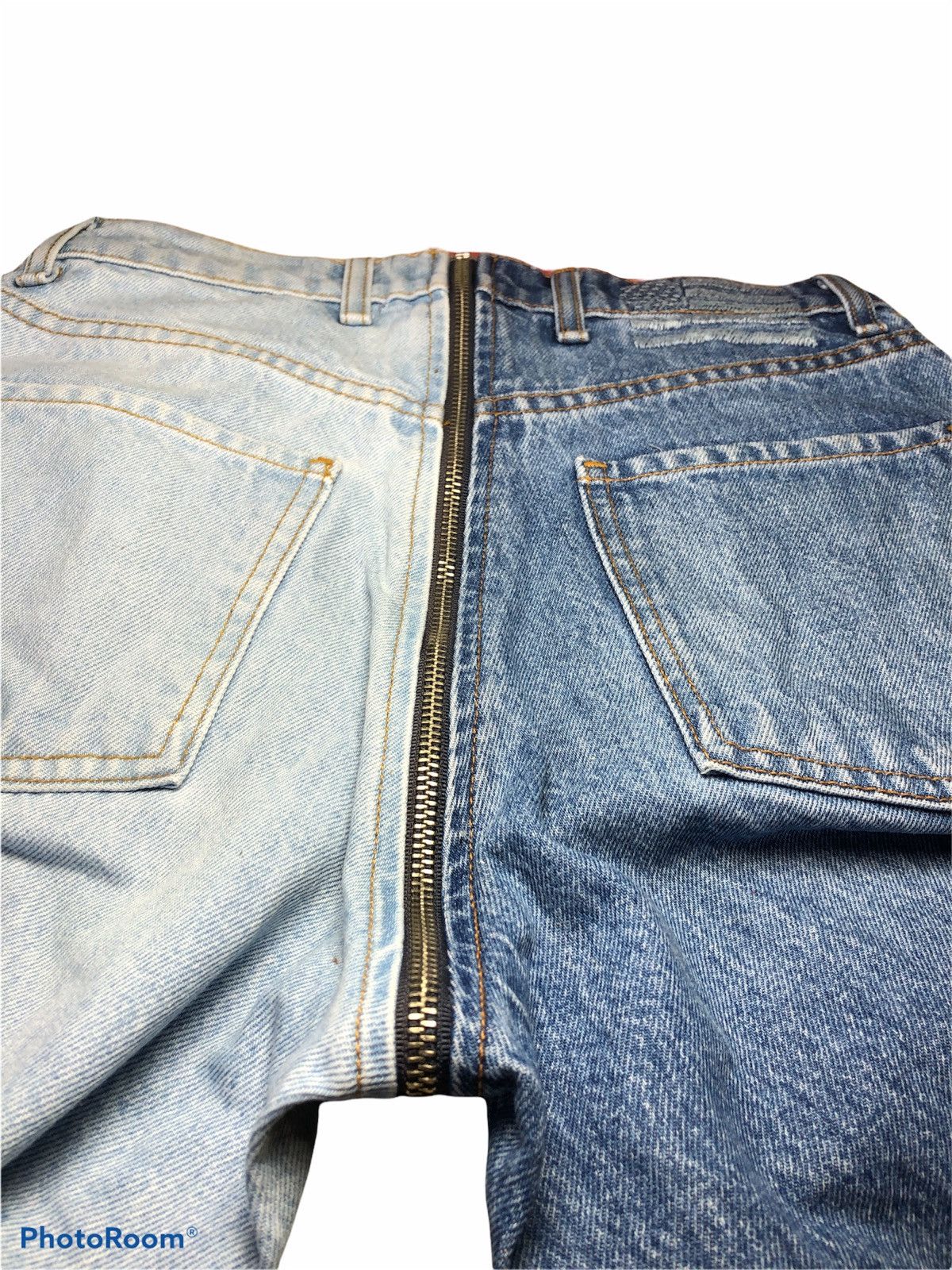 Other RECONSTRUCTED REVICE TWO TONE DENIM Size US 28 / EU 44 - 4 Thumbnail