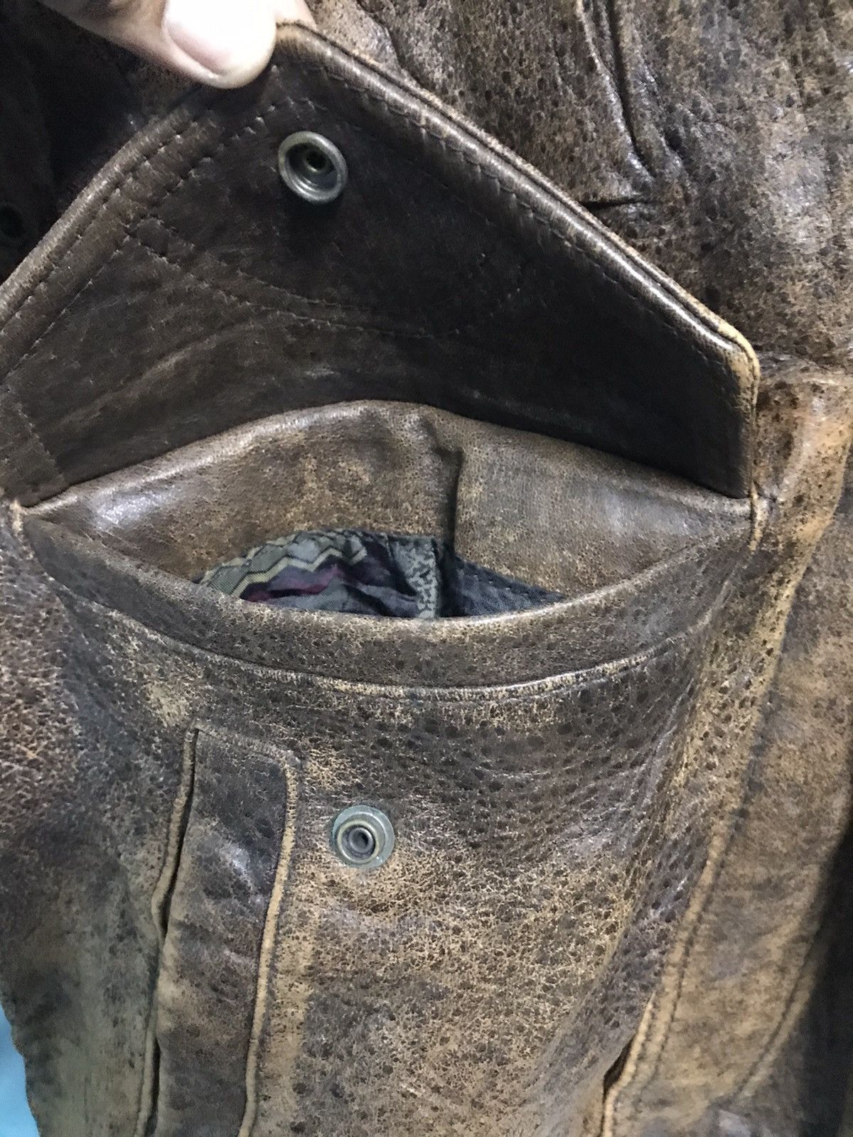 Vintage Stedele Brand Leather Bomber Jacket Size US M / EU 48-50 / 2 - 8 Thumbnail