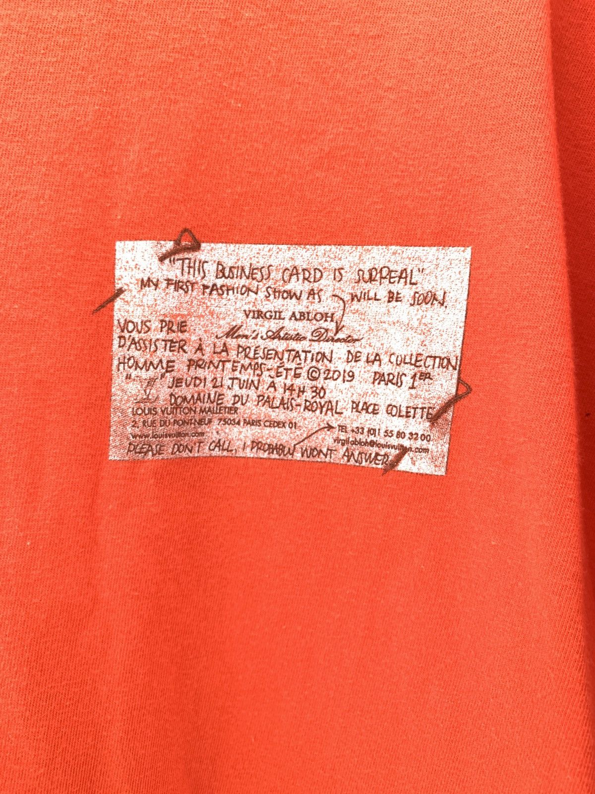 Louis Vuitton Virgil Abloh's First LV Men's Collection Runway Tee Size US M / EU 48-50 / 2 - 5 Thumbnail