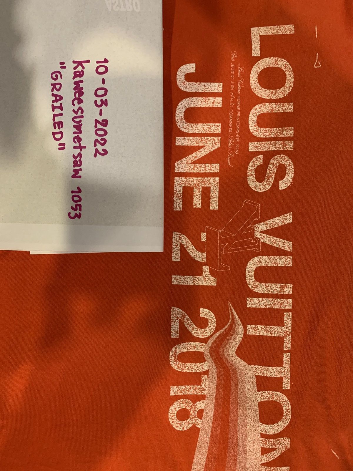Louis Vuitton Virgil Abloh's First LV Men's Collection Runway Tee Size US M / EU 48-50 / 2 - 7 Thumbnail