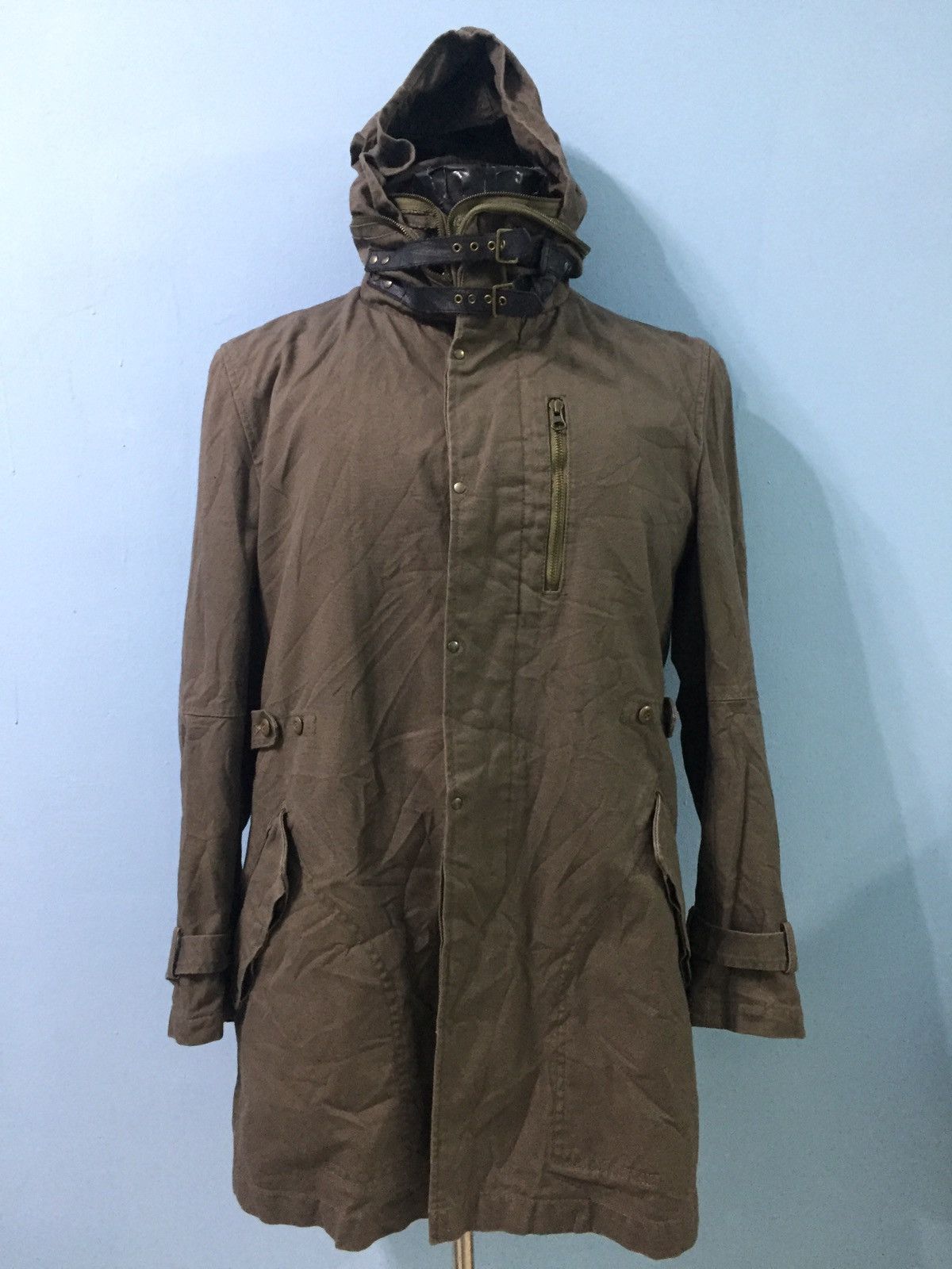 Vintage PPFM RARE BONDAGE LONG JACKET 🧥 WITH HOODIE Size US L / EU 52-54 / 3 - 5 Thumbnail