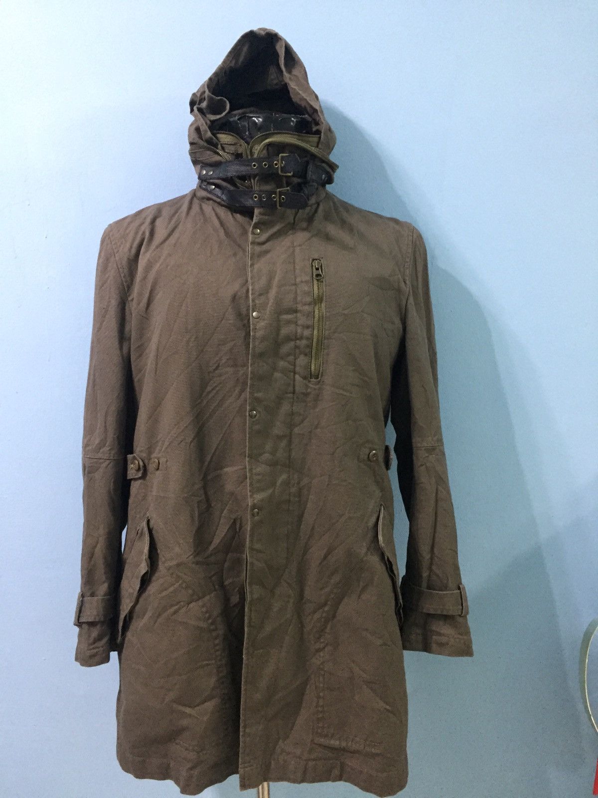 Vintage PPFM RARE BONDAGE LONG JACKET 🧥 WITH HOODIE Size US L / EU 52-54 / 3 - 4 Thumbnail