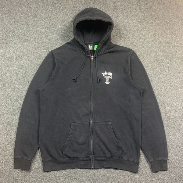 Stussy world tour zip hoodie cheap