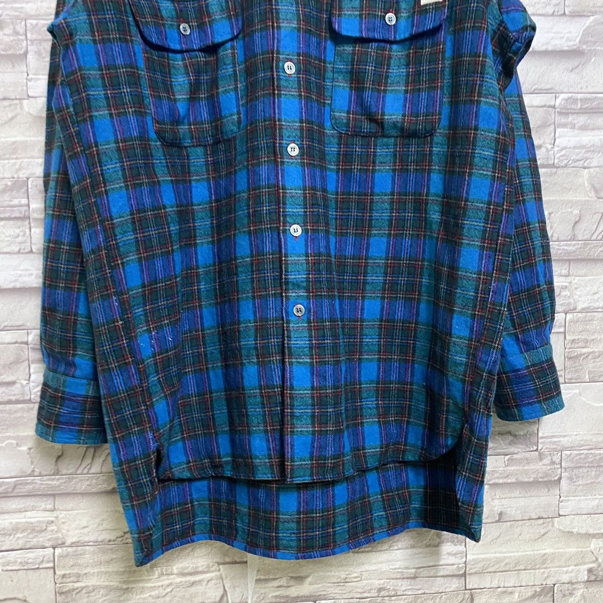 Adidas Vintage Adidas Wool Flannel Shirt Size US L / EU 52-54 / 3 - 6 Thumbnail
