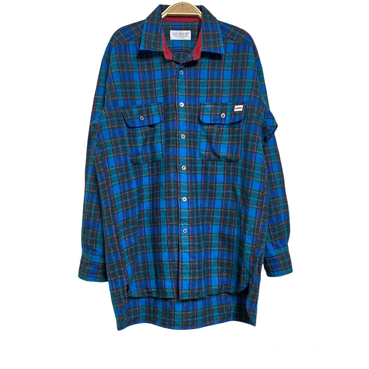 Adidas Vintage Adidas Wool Flannel Shirt Size US L / EU 52-54 / 3 - 2 Thumbnail