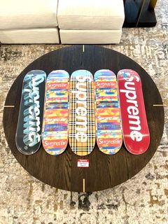 Supreme Burberry Skateboard Beige   Grailed