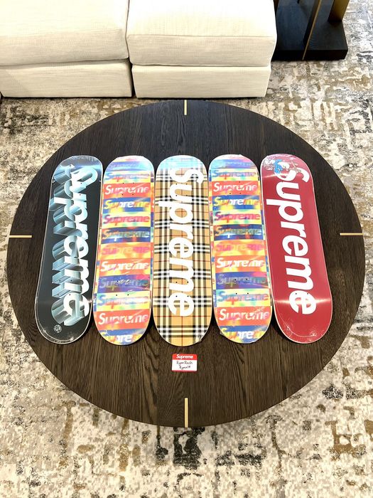 Supreme Supreme Burberry Skateboard Beige Skate Deck Tan | Grailed