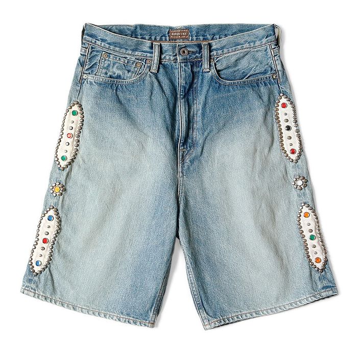 Kapital KAPITAL 14oz denim 5p shorts studs remake Gemstone new 36 | Grailed