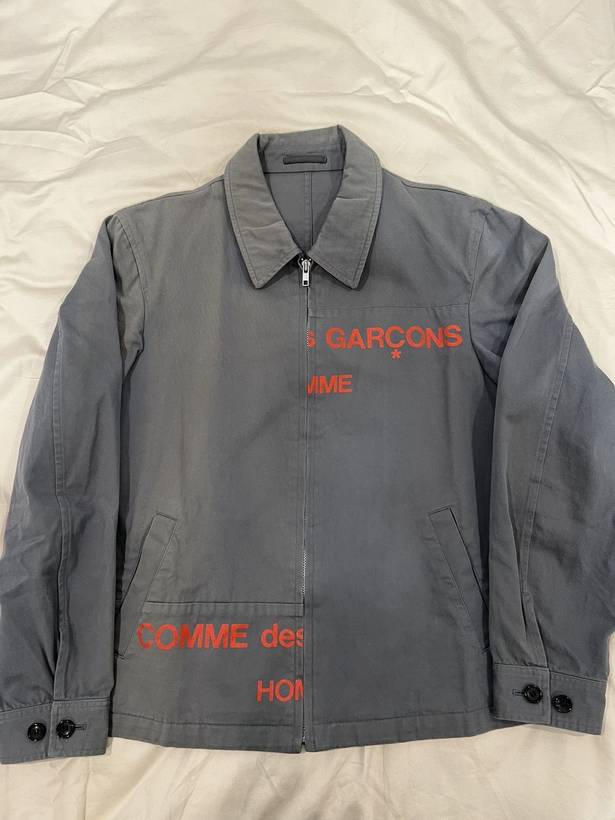 Comme des Garcons Homme 2001 Split Logo Jacket Grailed