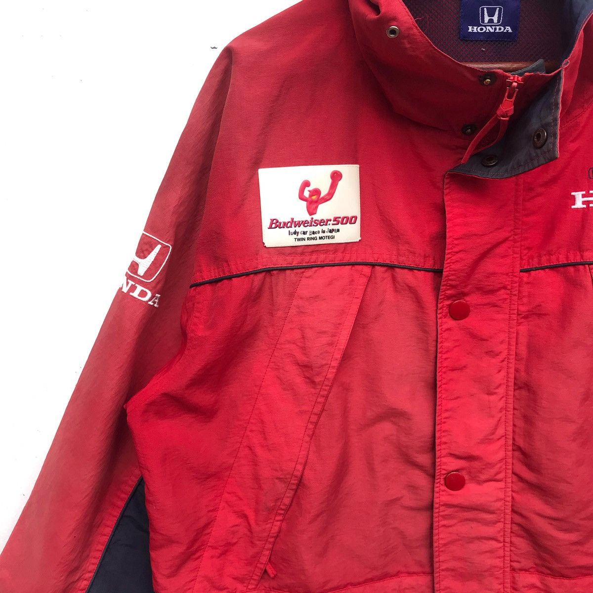 Budweiser Vintage Honda Embroidery Big Logo Hoodie Zipper Jacket Size US L / EU 52-54 / 3 - 6 Thumbnail
