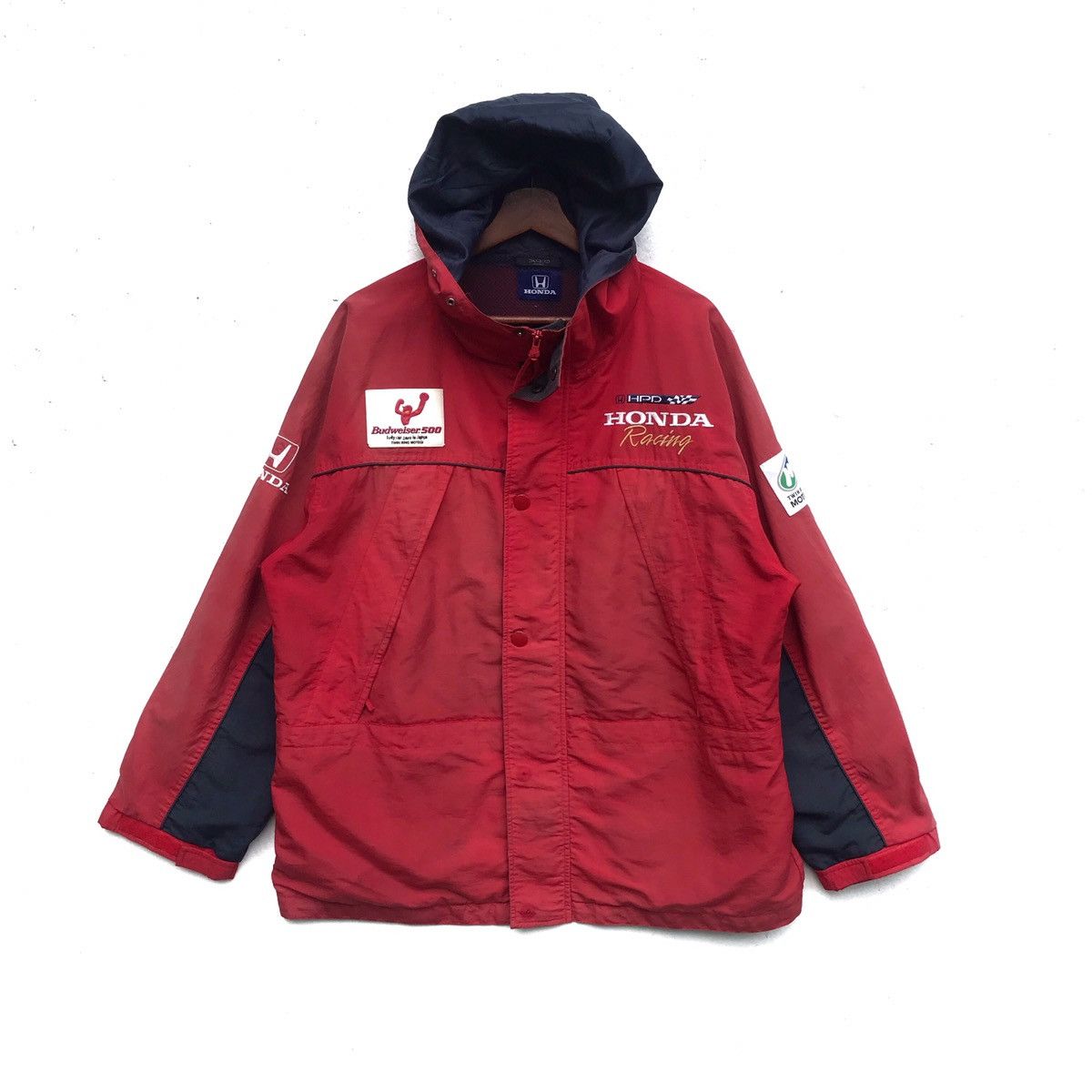Budweiser Vintage Honda Embroidery Big Logo Hoodie Zipper Jacket Size US L / EU 52-54 / 3 - 1 Thumbnail
