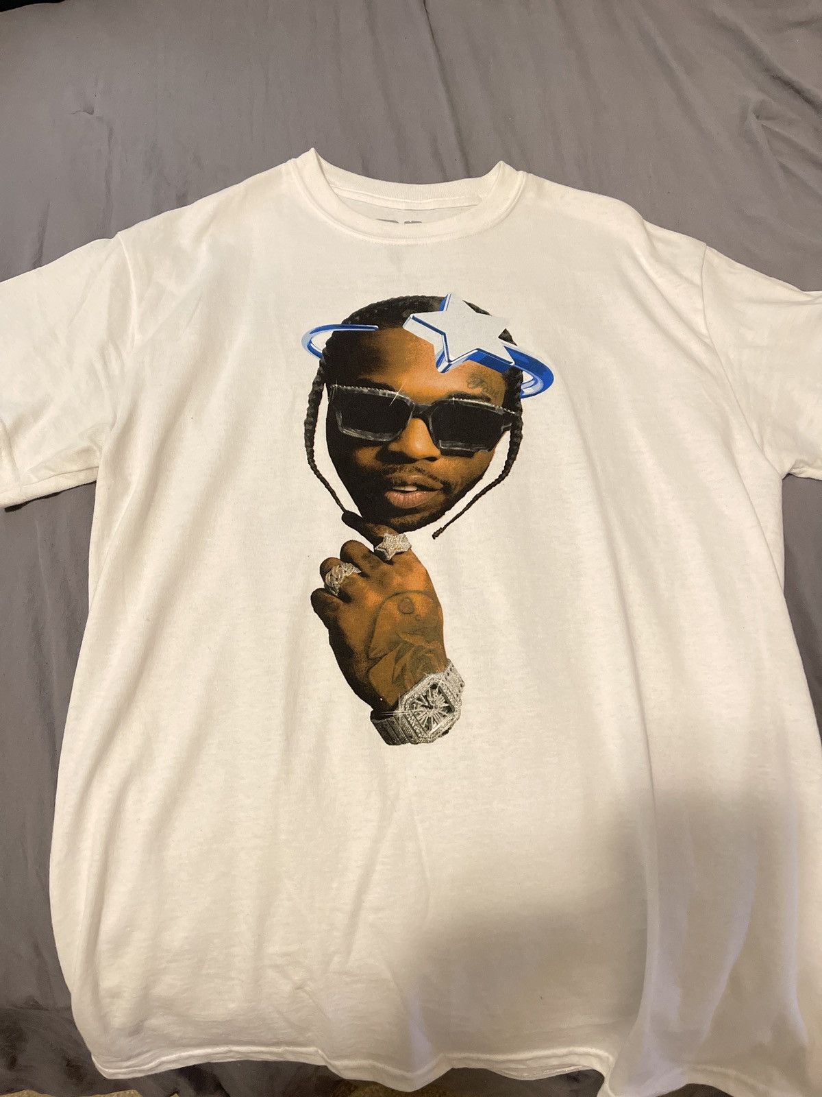 Vlone Vlone x pop smoke halo tee Size US M / EU 48-50 / 2 - 1 Thumbnail