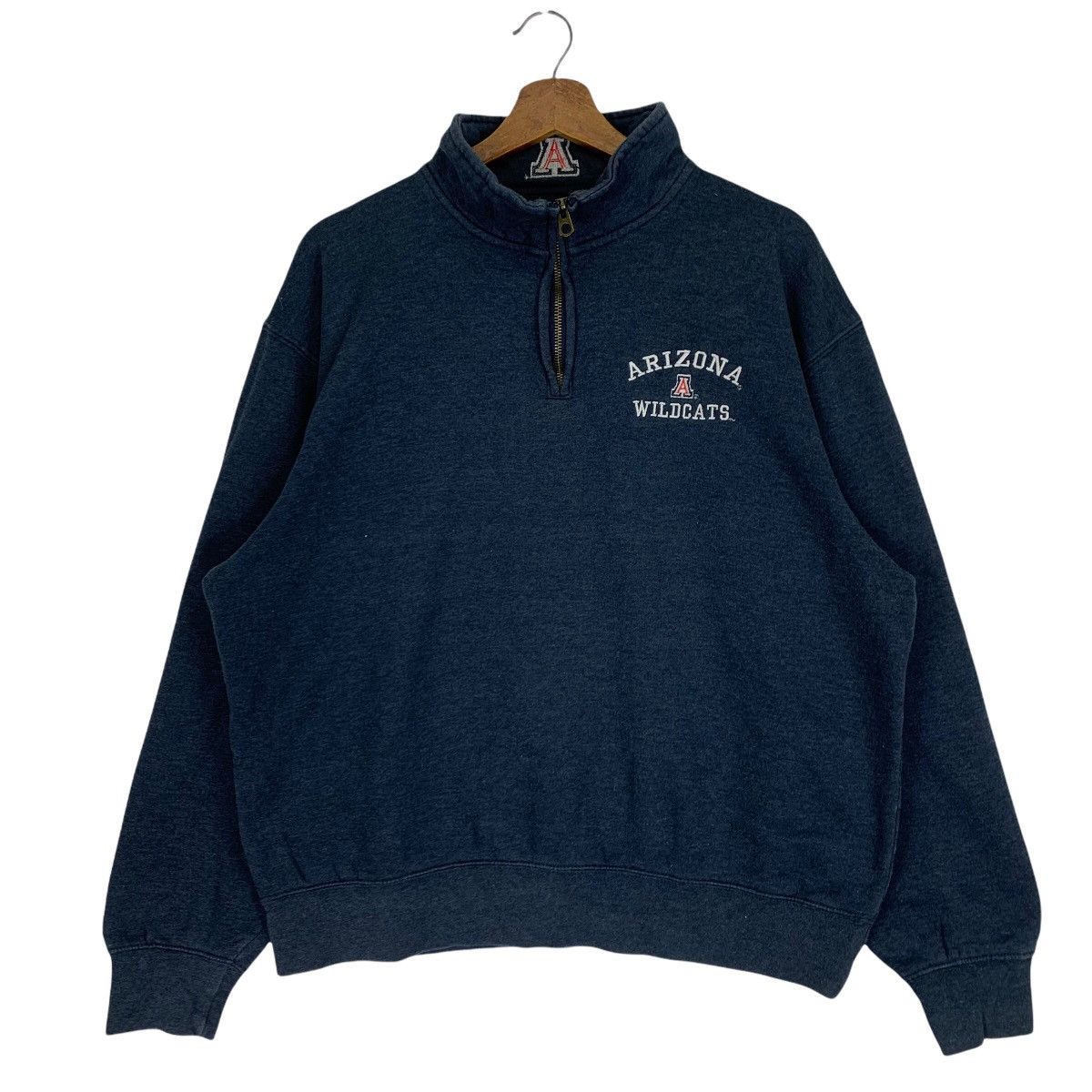 Arizona Jean Co. Jansport Arizona Wildcats Half Zip Sweatshirt Size US L / EU 52-54 / 3 - 1 Thumbnail