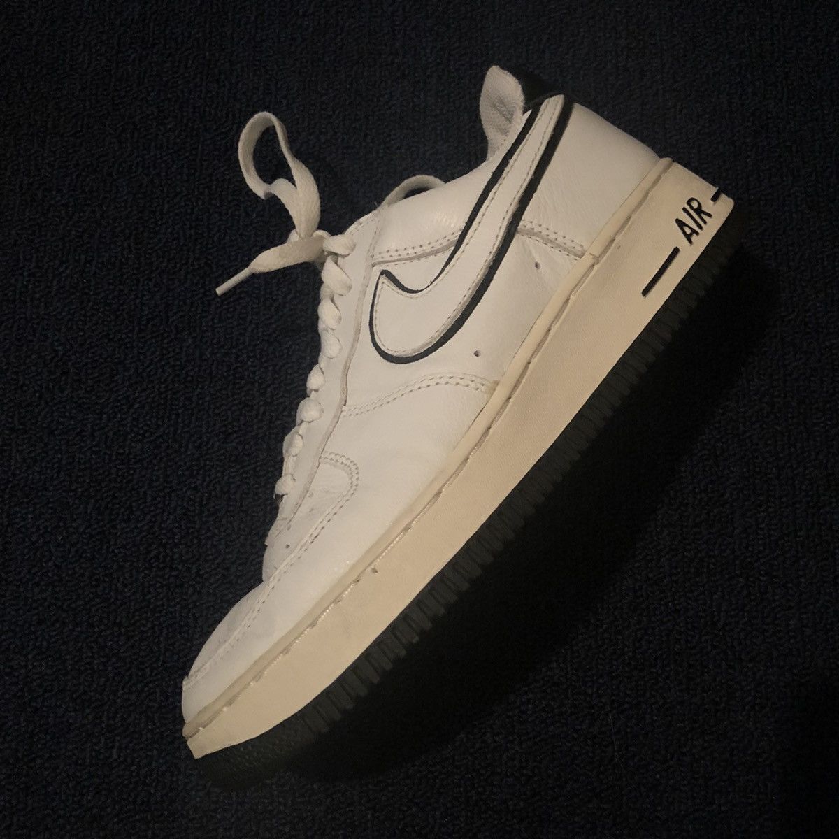 Nike Rare Vintage Nike X Fat Joe Air Force 1 White | White-Black Size US 7.5 / EU 40-41 - 9 Thumbnail