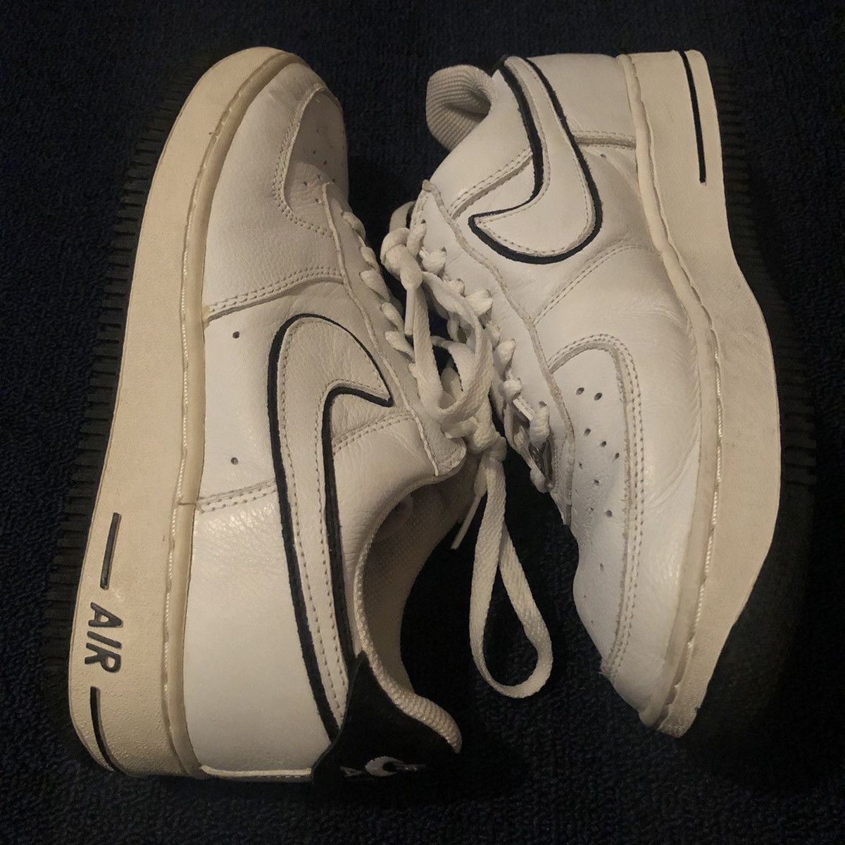 Nike Rare Vintage Nike X Fat Joe Air Force 1 White | White-Black Size US 7.5 / EU 40-41 - 3 Thumbnail