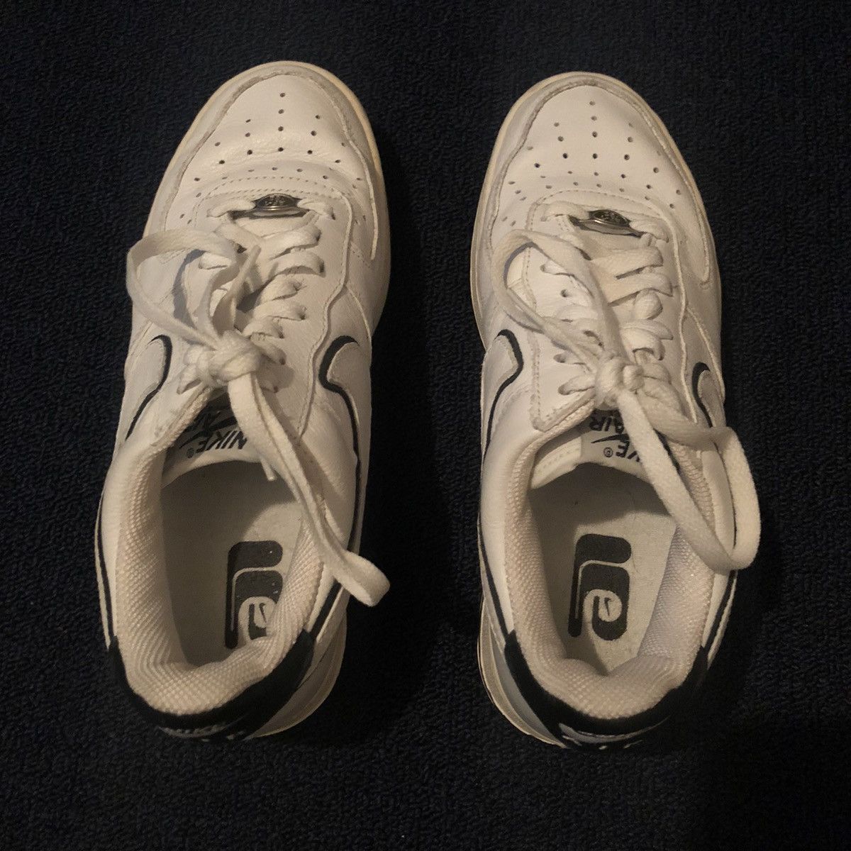 Nike Rare Vintage Nike X Fat Joe Air Force 1 White | White-Black Size US 7.5 / EU 40-41 - 4 Thumbnail