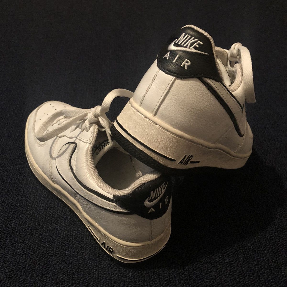 Nike Rare Vintage Nike X Fat Joe Air Force 1 White | White-Black Size US 7.5 / EU 40-41 - 7 Thumbnail