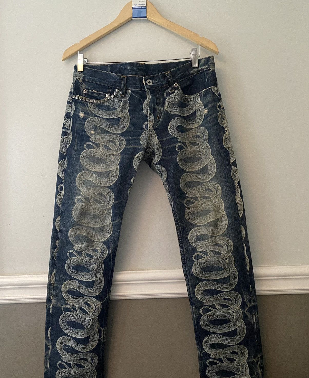 Hysteric Glamour Snake Denim Pants