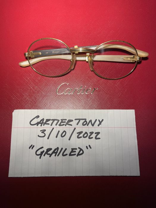 Cartier Cartier Straightback Buffalo Horn Sunglasses Grailed