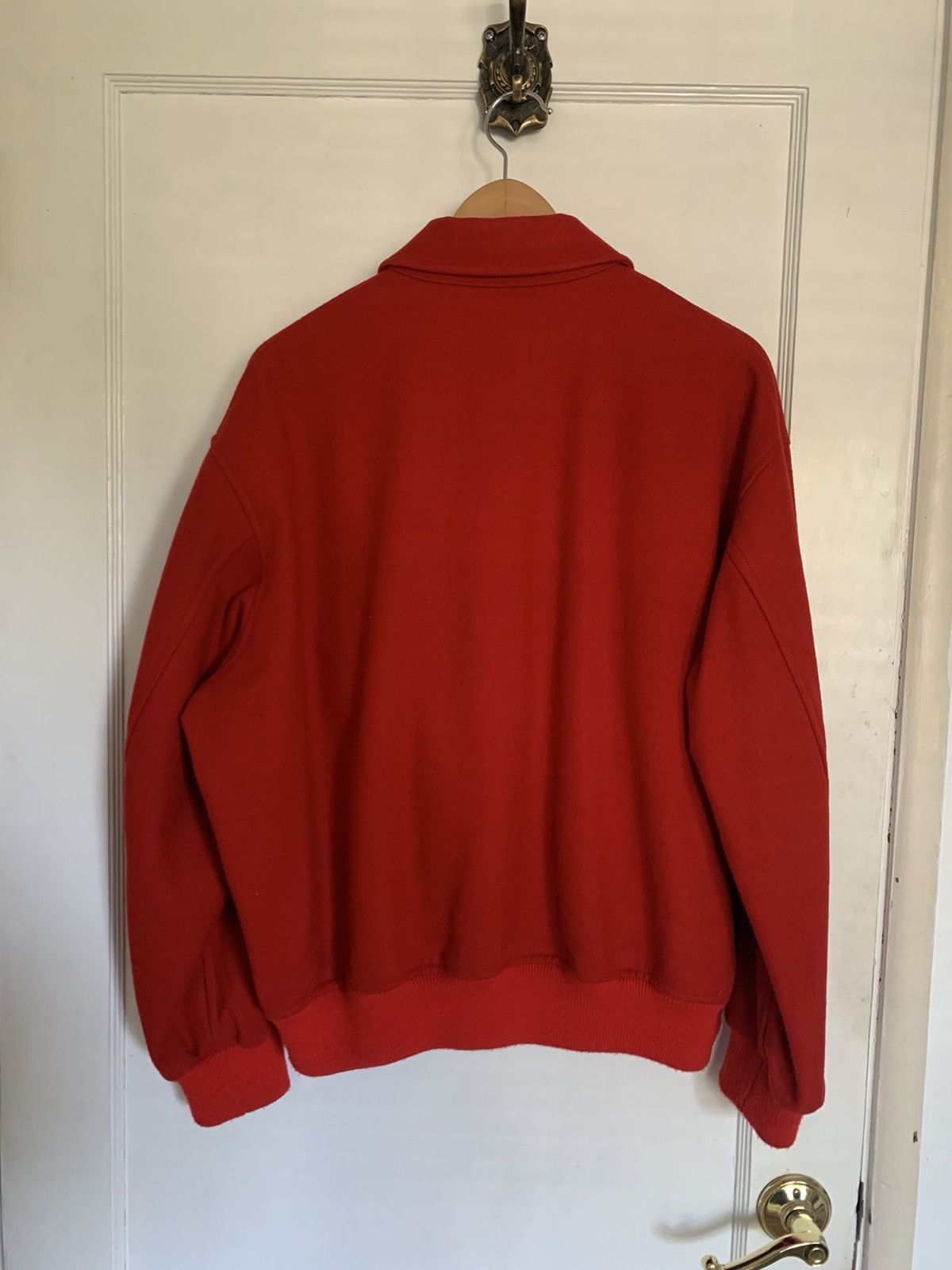 Y's for Men × Yohji Yamamoto Yohji Yamamoto Red Collegiate Teddy Jacket Size US M / EU 48-50 / 2 - 2 Thumbnail