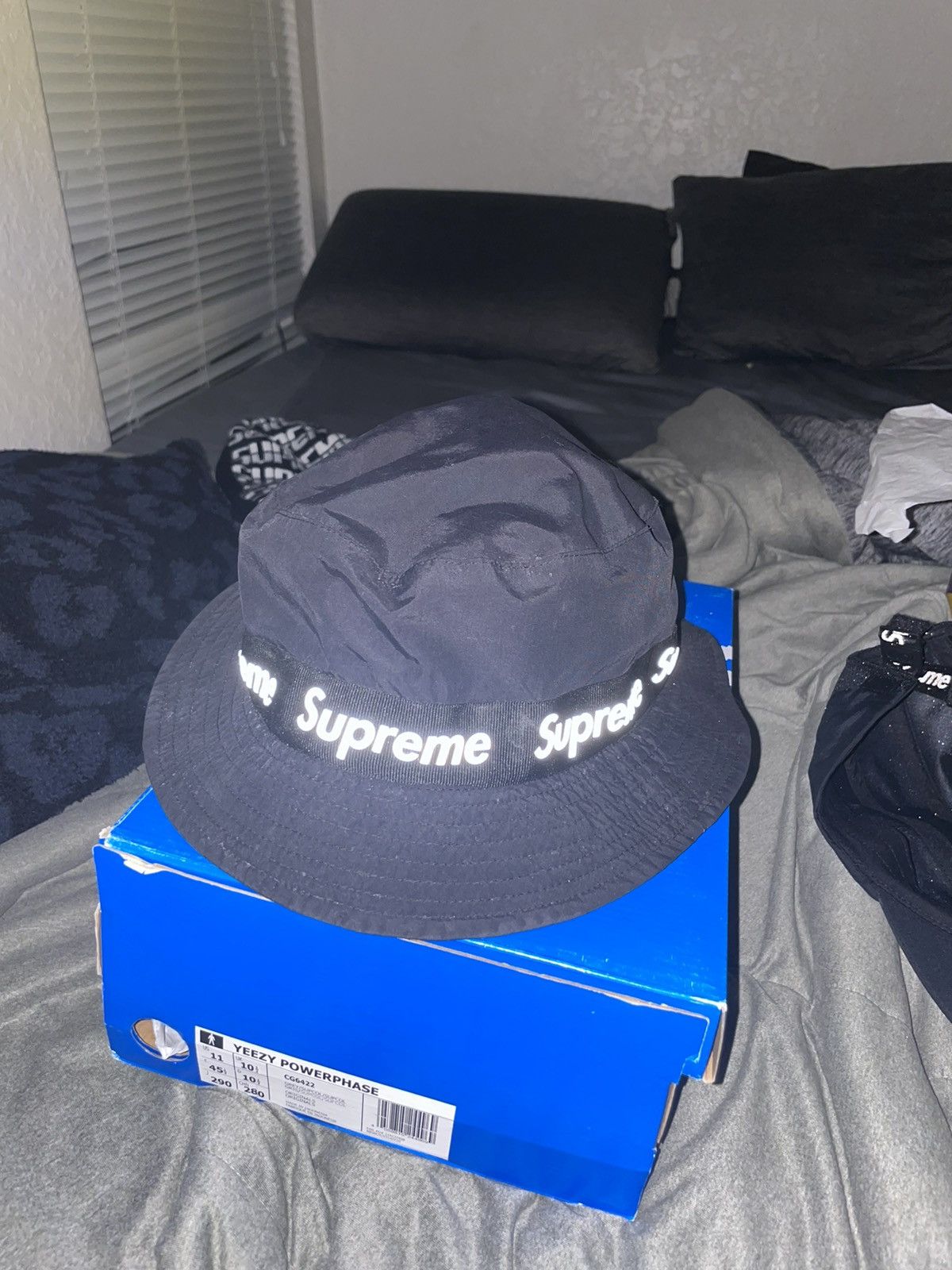 Supreme Supreme Black “Taped Seam Crusher” Reflective Bucket