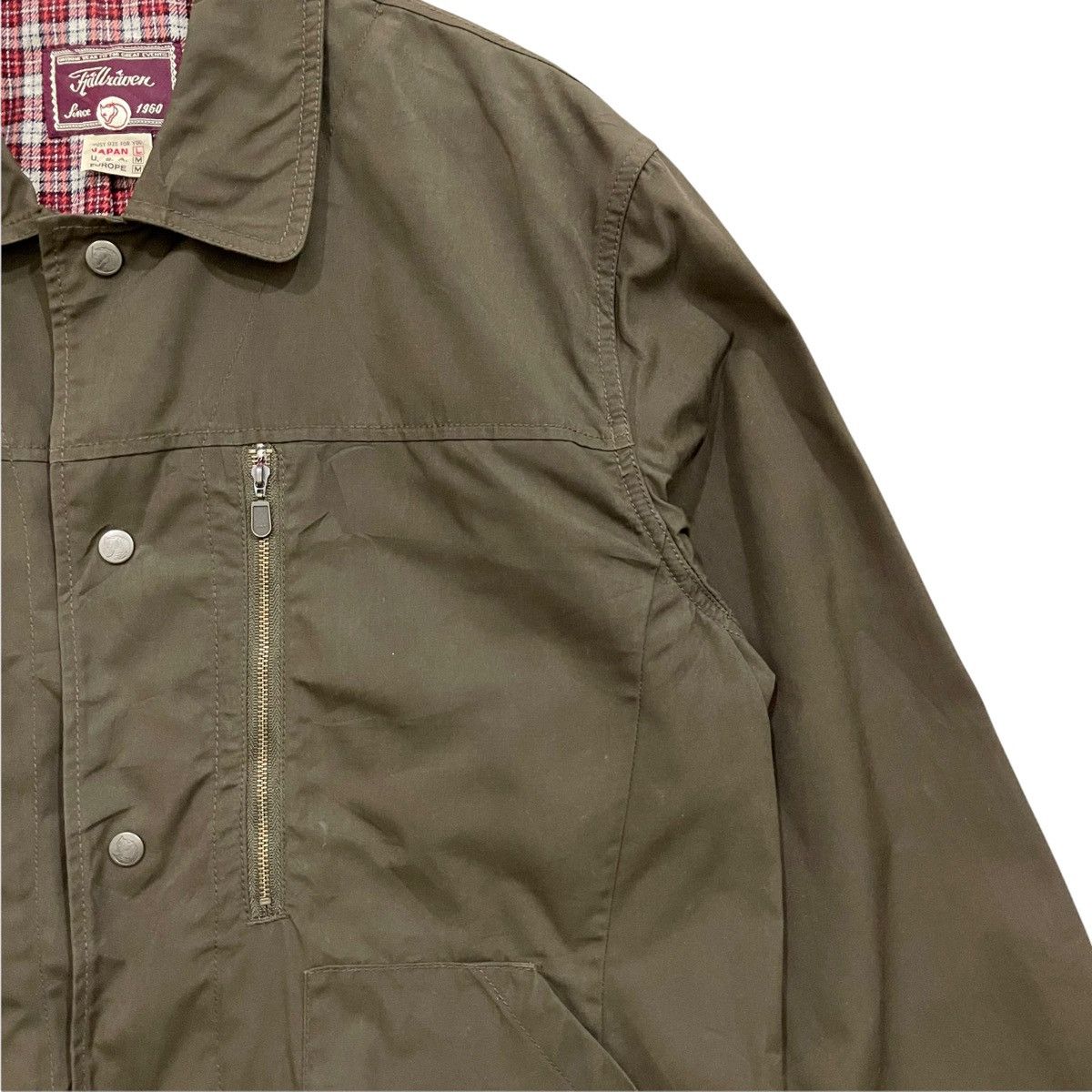 Fjallraven × Vintage Vintage!! Fjall Raven Snap Button Light Jacket Size US L / EU 52-54 / 3 - 7 Thumbnail
