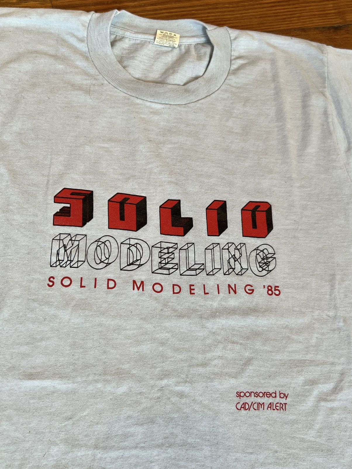Vintage Vintage 80s Modeling Tee Size US L / EU 52-54 / 3 - 4 Thumbnail