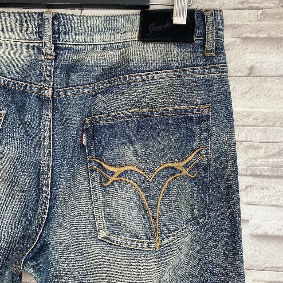 JACKROSE Jack Rose Distressed Denim Jeans 33x33 Size US 33 - 16 Thumbnail