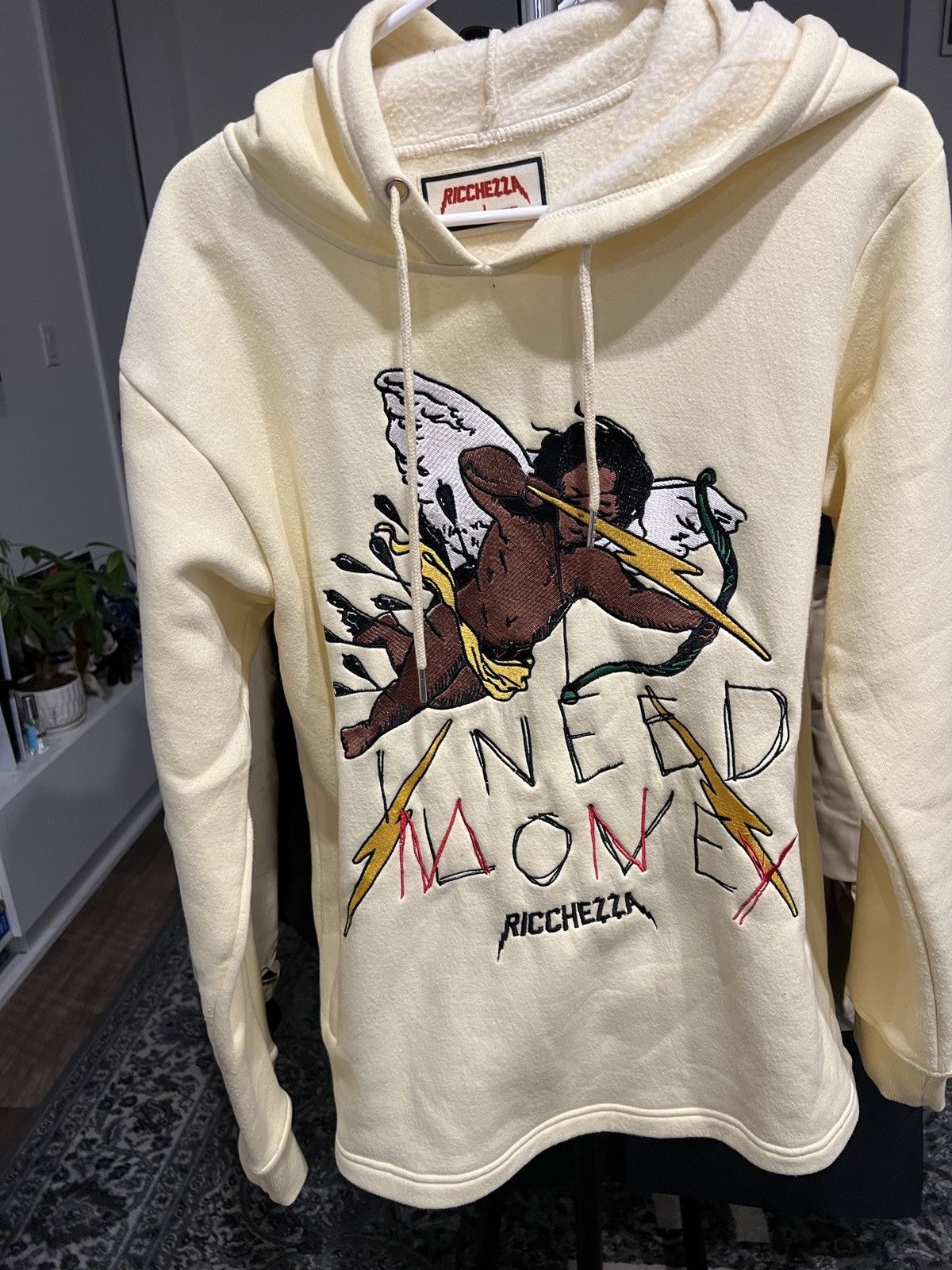Other RICCHEZZA “ I NEED MONEY” Hoodie | Grailed