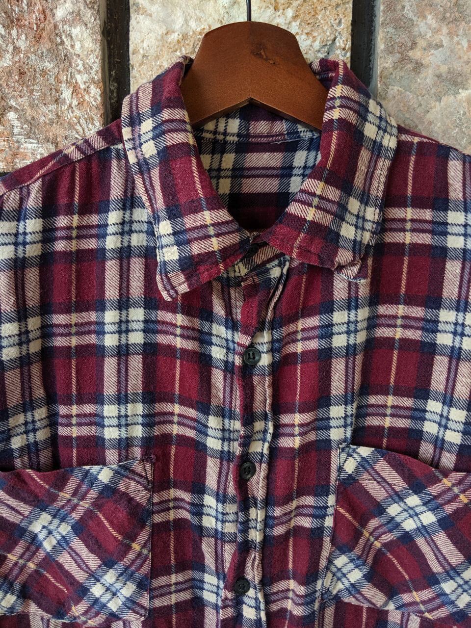Vintage Vintage Flannel Checkered Button Up Casual Shirt Size US S / EU 44-46 / 1 - 2 Thumbnail