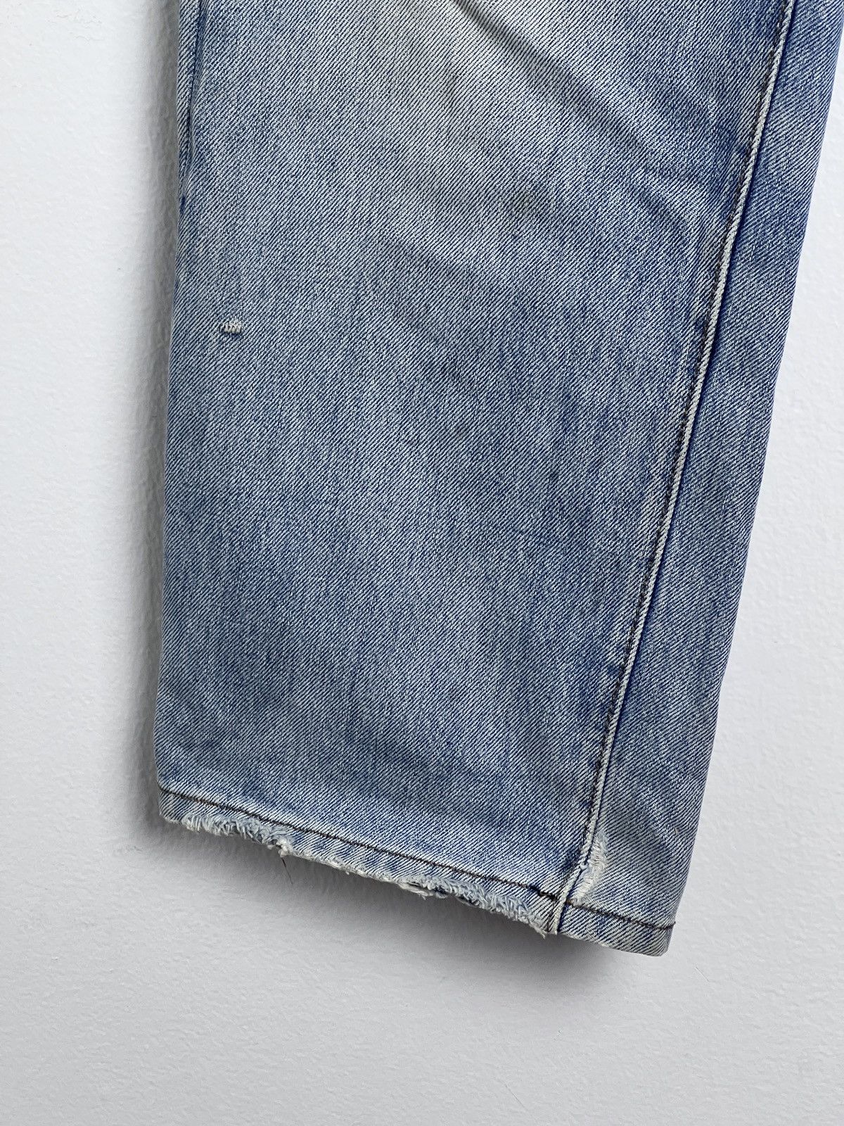 Levi's 1980s Levi's 501 Distressed Redline Selvedge #9 Rivet Denim Size US 31 - 7 Thumbnail