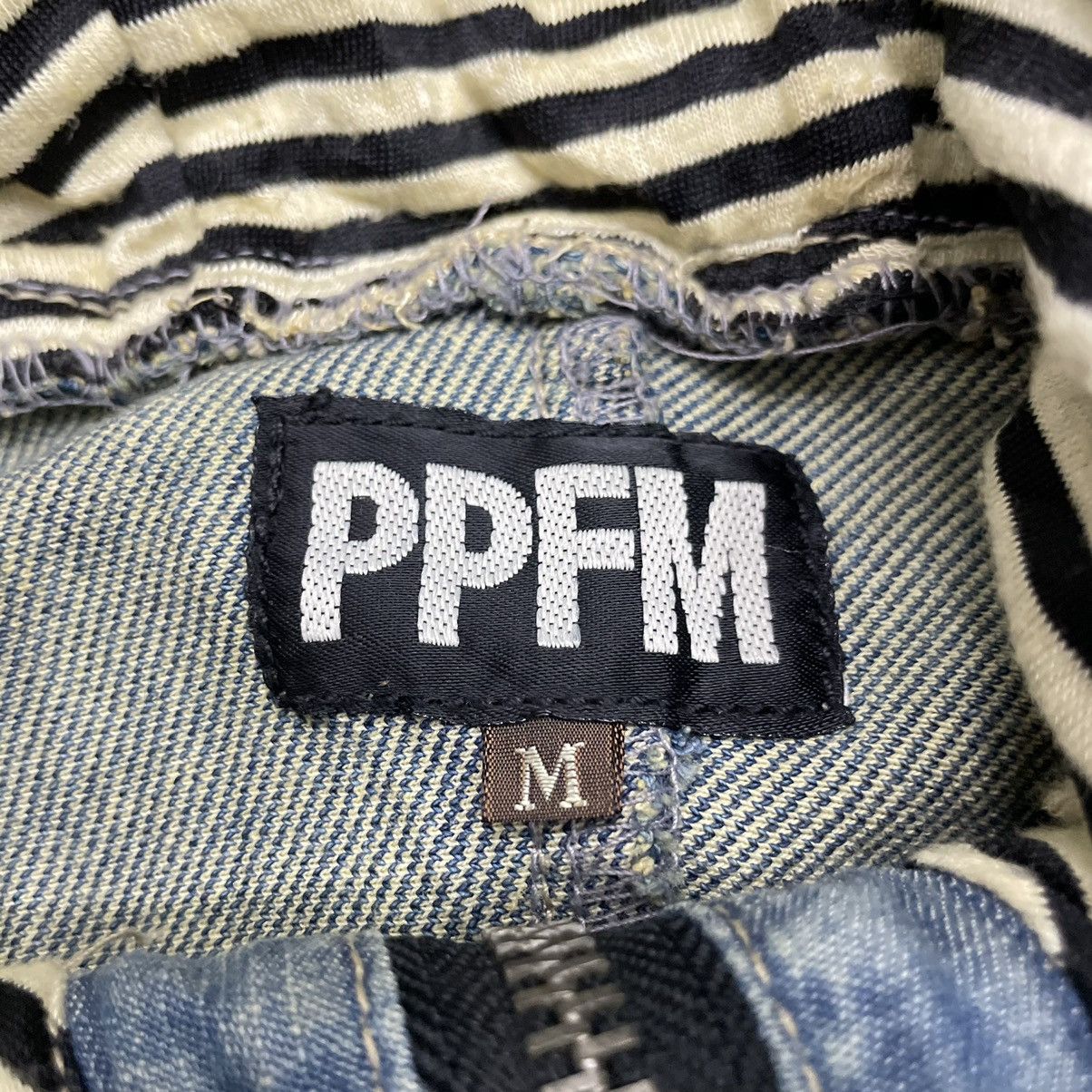 Japanese Brand × Seditionaries 💥 PPFM DENIM ZIPPER HOODIE SHORTSLEEVE Size M / US 6-8 / IT 42-44 - 6 Thumbnail