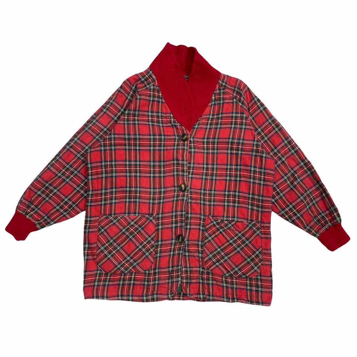 Designer × Japanese Brand 💥80s MITSUMINE JAPAN TARTAN BUTTON JACKET Size US L / EU 52-54 / 3 - 1 Thumbnail