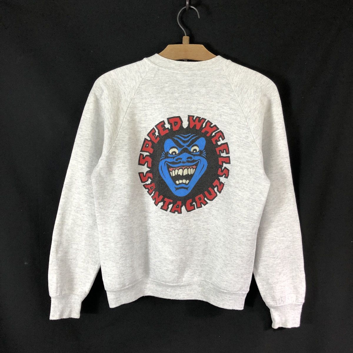 Jerzees Rare! Vintage 80s Santa Cruz Speed Wheels Jim Sweatshirt Size US M / EU 48-50 / 2 - 2 Thumbnail