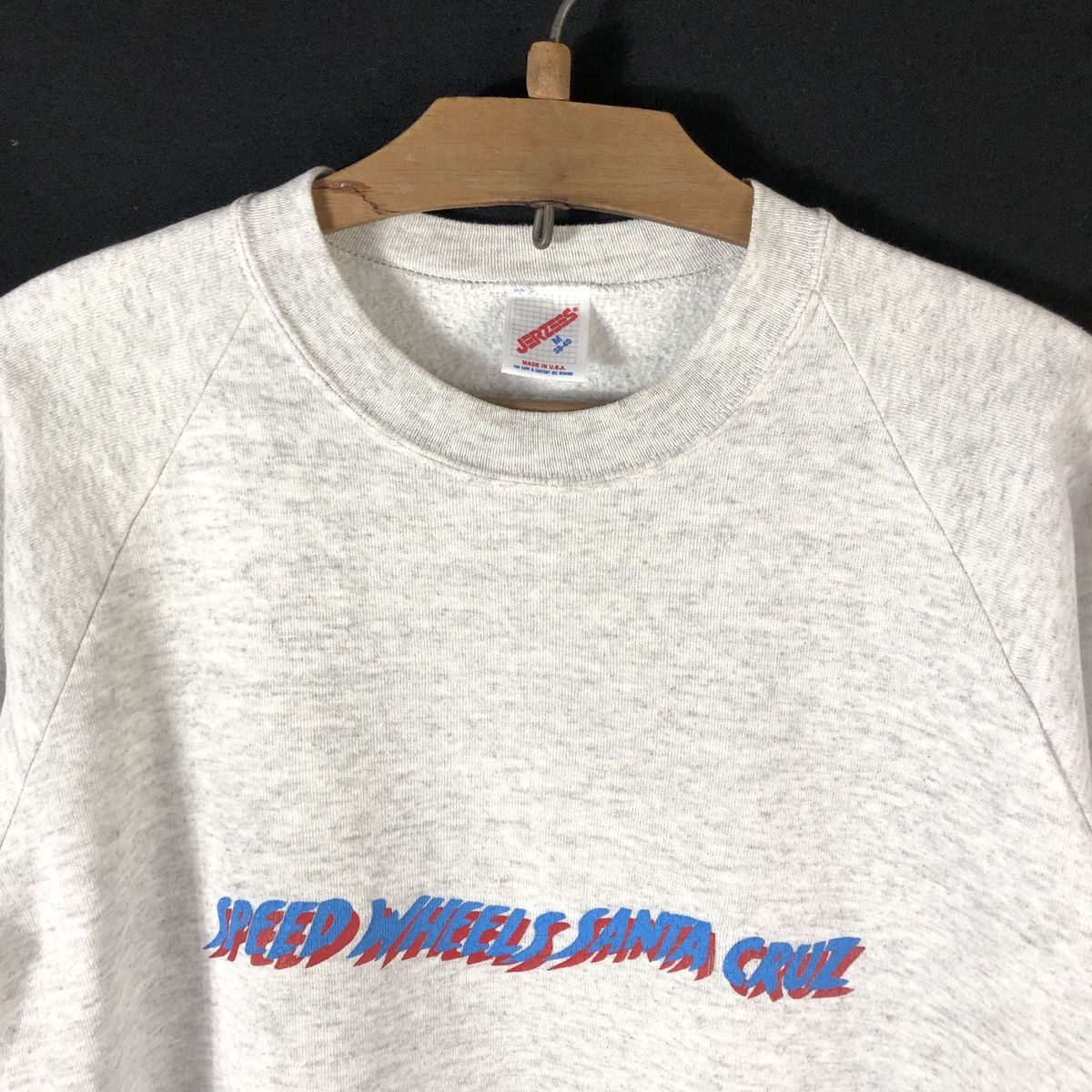 Jerzees Rare! Vintage 80s Santa Cruz Speed Wheels Jim Sweatshirt Size US M / EU 48-50 / 2 - 4 Thumbnail